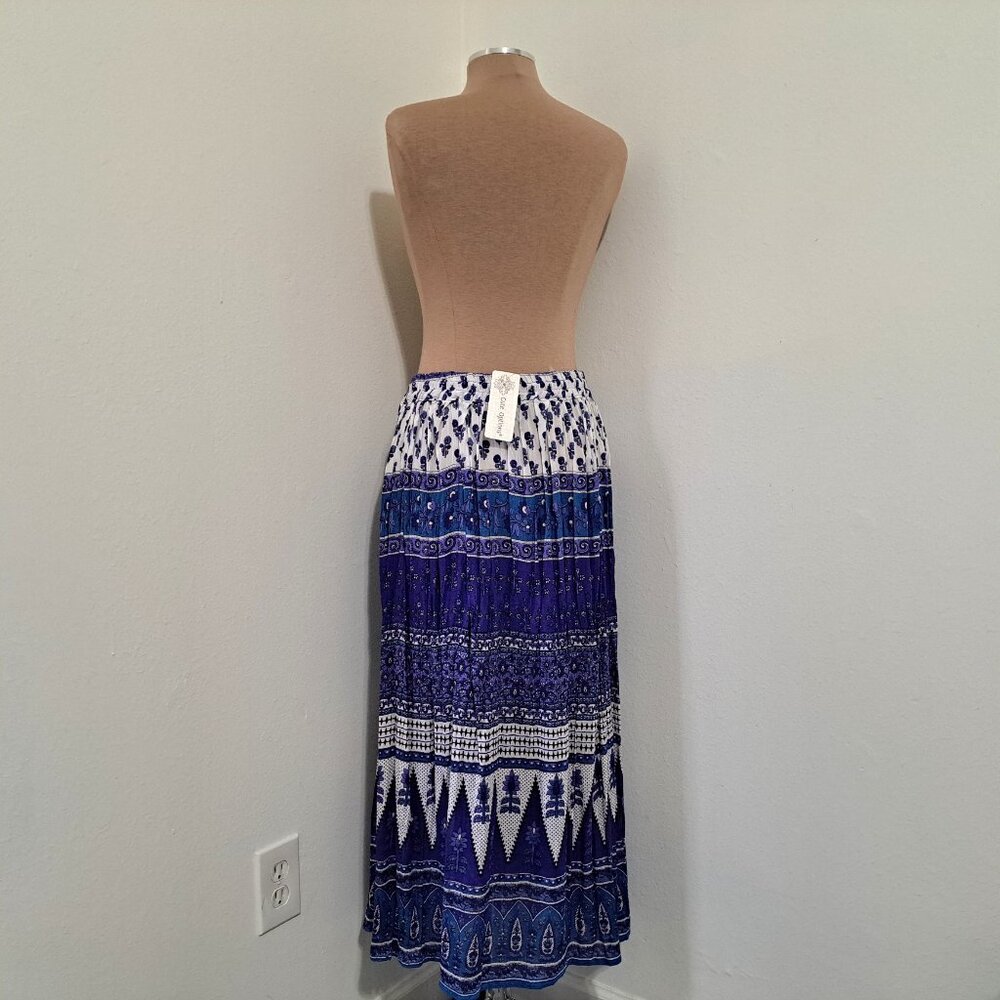 Cute Options Women's Floral Maxi Skirt Multicolor Free Size NWT - Picture 2 of 9